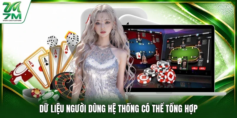 Dữ liệu người dùng hệ thống có thể tổng hợp